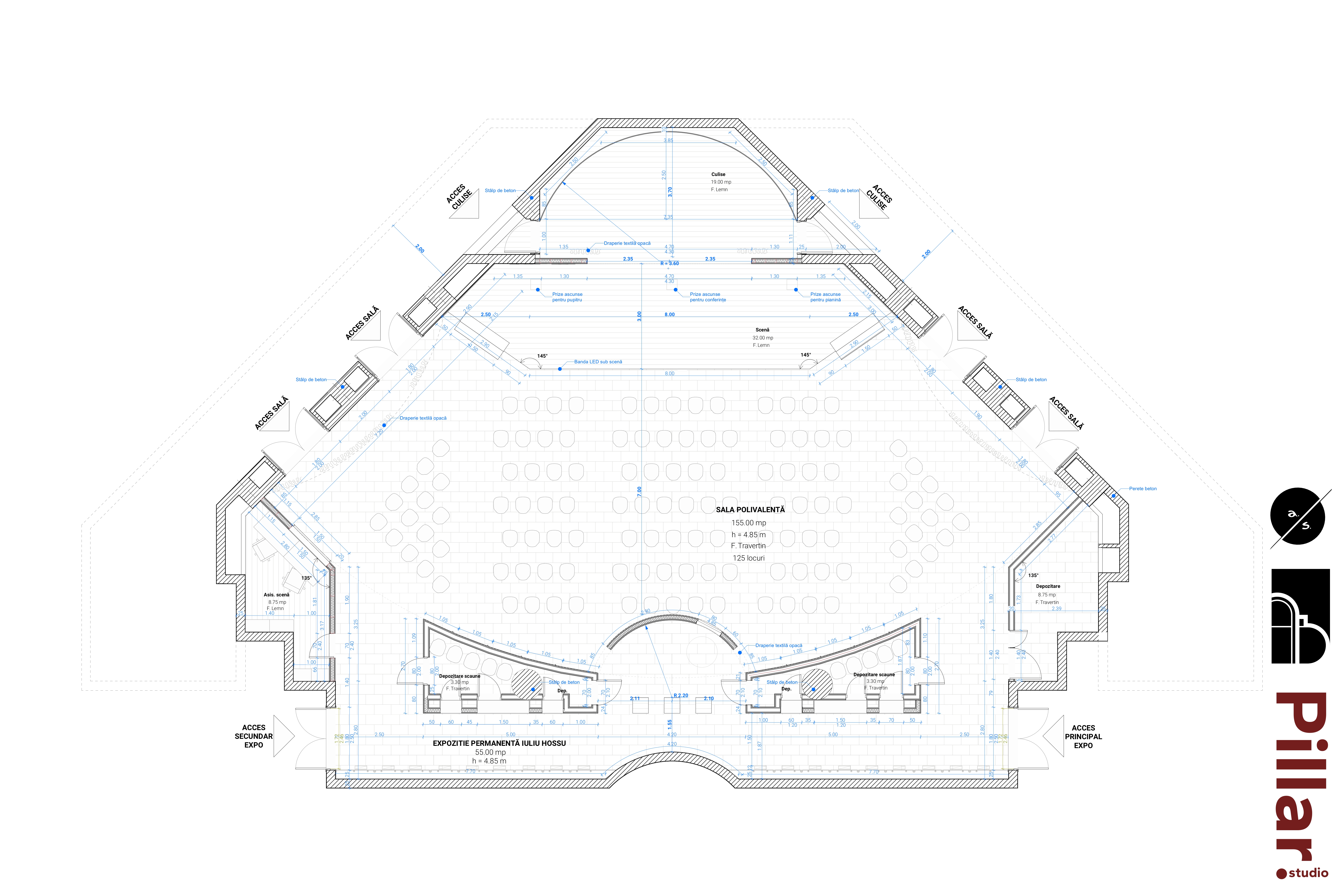 Imagine 1 pentru proiectul Design Interior- Aula Iuliu Hossu