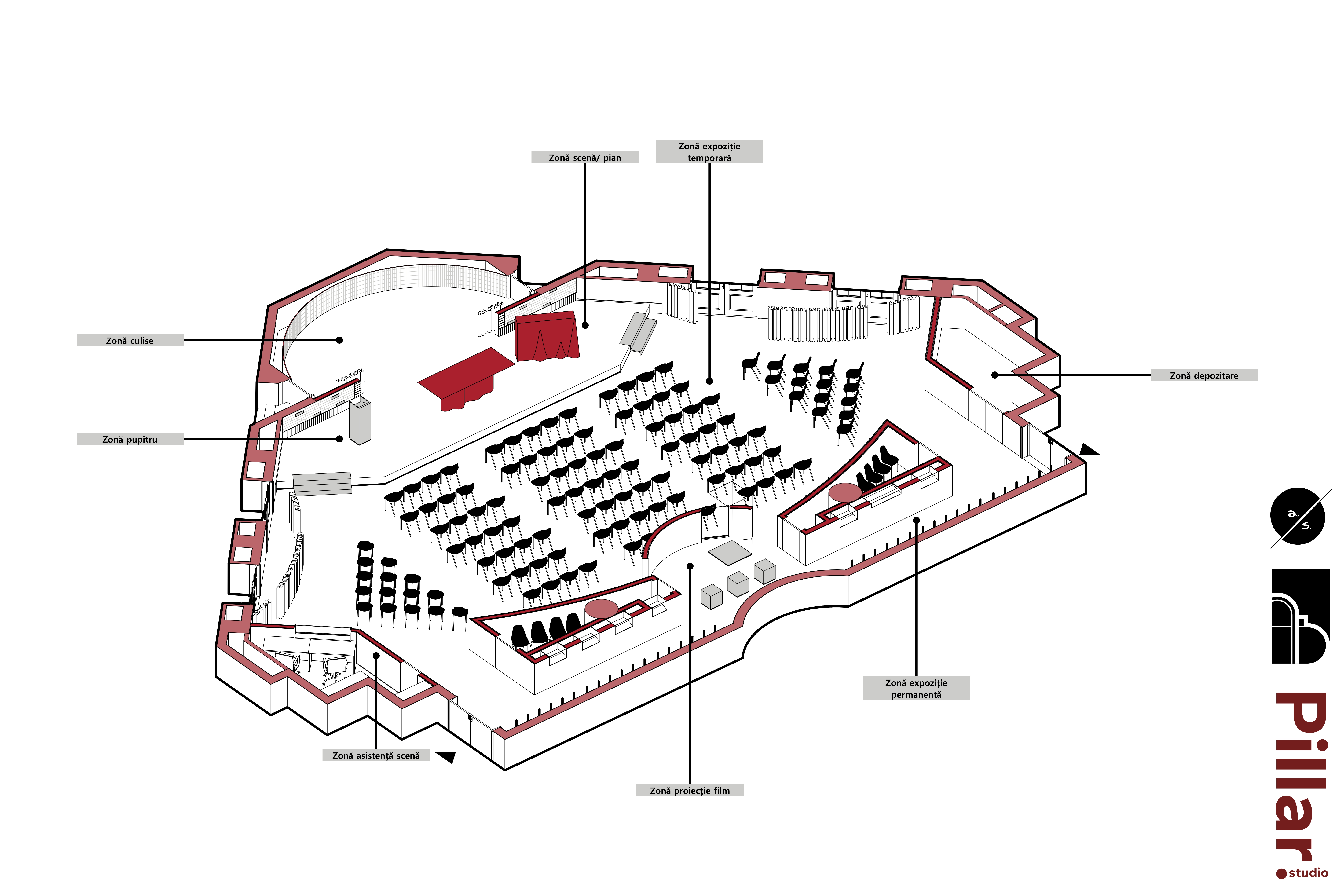 Imagine 2 pentru proiectul Design Interior- Aula Iuliu Hossu