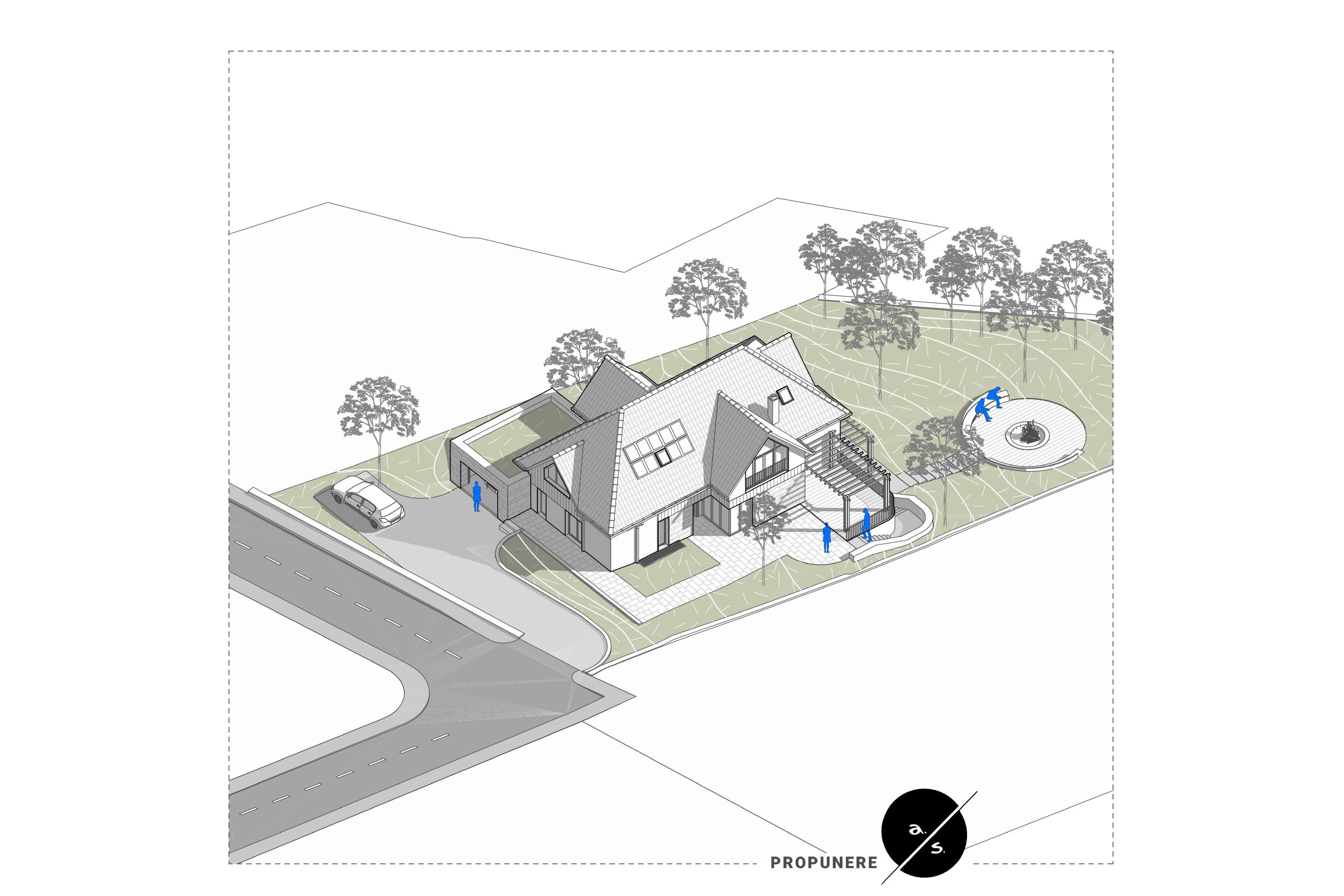 Imagine 1 pentru proiectul Locuință familială în mediul rural din județul Cluj